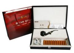 如烟电子烟 烟斗新款K68 雕花黑檀木礼盒套装